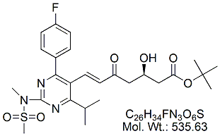 Rosuvastatin 5-Oxo Acid T-Butyl Ester